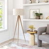 Zuo Modern 58.9"H Imperial Floor Lamp – Beige & Natural PVC Design