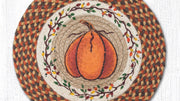 rustic autumn round pumpkin placemat