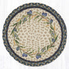 Rustic Olive Branch Border Round Placemat for Dining Table