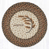 Rustic wheat round braided placemat for country harvest table