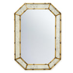Two's Company 57243 Golden Bamboo Wall Mirror With Frame