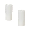 Melrose Simplux Designer LED Dripping Candle with Moving Flame and Remote (Set of 2)