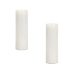 Melrose Simplux Designer LED Candle with Moving Flame and Remote (Set of 2)