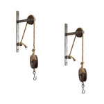 Melrose Industrial Pulley Mounting Bracket (Set of 2)