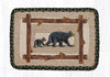 PP-116 Mama and Baby Bear Oblong Printed Placemat 13x19