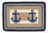 PP-443 Navy Anchor Oblong Printed Placemat 13x19