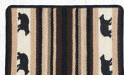 Rustic Lodge Table Placemat – Bear Scene on Natural Jute
