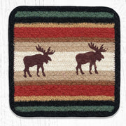 Earth Rugs Rustic Tall Timbers Square Trivet – Eco-Friendly Jute Hot Pad