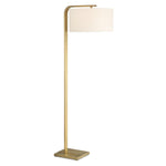 Uttermost Laight Floor Lamp-Timeless Elegance, Curved Details & White Linen Shade