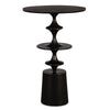 Uttermost Flight Accent Table Sculptural Black Metal with Curved Forms