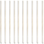 Friction Rod Solid Glass 12"L – Pack of 10 Smooth Ground Ends for Static Electricity and Physics Lab Experiments by GSC International Inc.