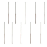 Science Lab Glass Friction Rod Pack of 10 12.25" H Clear Glass Half-Ground Static Electricity Tool by GSC International Inc.