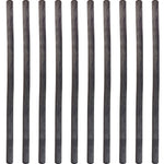 Science Lab Ebonite Friction Rod Pack of 10 12" H Black Ebonite Static Electricity Experiment Tool by GSC International Inc.
