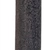 Two black cylindrical objects on a white background