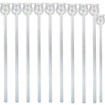 Science Lab Semi-Micro Thistle Tube Pack of 10 6.75" H Clear Borosilicate Glass Laboratory Tool by GSC International Inc.