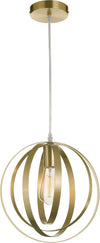 GH33 Gold Globe Industrial Pendant Light
