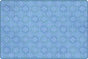 Carpets for Kids Pixel Perfect Mellow Morocco Classroom Rug, Blue, Rectangle