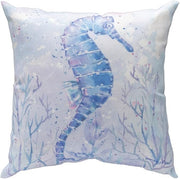 18x18 Sea Creatures Throw Pillow for Beach House Decor