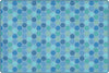 Carpets for Kids Pixel Perfect Honeycomb Pattern Classroom Rug, Blue, Rectangle