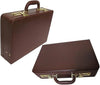 Expandable Professional Briefcase – Faux Leather Attaché with Comfort Grip and File Organizer