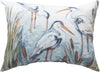 Three Herons Decorative Pillow – Coastal Polyester Outdoor Accent