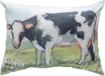 Manual Woodworkers Field of Home Farmhouse Cow Pillow 18×13 inch