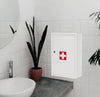 Fine Art Lighting B16 Wall-Mounted First aid Cabinet, 11.8''x5.5''x18.1'', White