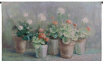 Geranium Wall Art – Woven Botanical Tapestry Decor
