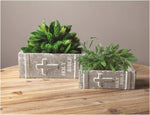 Set of 2 Holy Bible Planters – Small & Large Ceramic by Manual Woodworkers