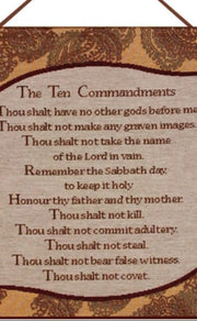 Religious Scripture Wall Tapestry – Framed 13x18 Faith Art