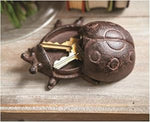 Manual Woodworkers Cast Iron Ladybug Key Hider Set of 2, Garden Décor Accent