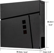 Fine Art Lighting MD26N Outdoor Wall Mounted Locking Steel Mailbox