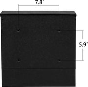Fine Art Lighting MD26N Outdoor Wall Mounted Locking Steel Mailbox