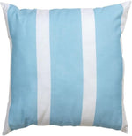 Manual Woodworkers Blue Stripe Climaweave Decorative Pillow 18 inch