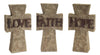Melrose Stone Tabletop Sentiment Cross (Set of 3)