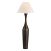 Uttermost Pravin Floor Lamp – Dark Rubber Wood with Fabric Shade