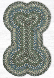 Earth Rugs Rustic Dog Bone Shaped Pet Mat – Handcrafted Jute