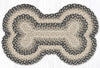Earth Rugs Large Dog Bone Braided Jute Pet Tread – Gray, Sand & Ivory
