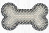 Earth Rugs Medium Dog Bone Braided Jute Pet Tread – Gray, Sand & Ivory