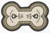 Earth Rugs Large Dog Bone Braided Jute Pet Tread – “Life is Better”