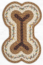 Earth Rugs Rustic Dog Bone Pet Rug – Autumn Border Accent