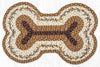 Earth Rugs Large Dog Bone Braided Jute Pet Tread – Harvest Border Design