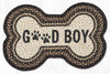 Earth Rugs Large Dog Bone Braided Pet Tread – “Good Boy” Design