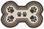 Earth Rugs Paw Prints Dog Bone Braided Jute Stair Tread – 18"x28"
