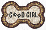 Earth Rugs Good Girl Dog Bone Braided Jute Stair Tread – 18"x28"