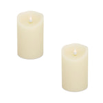 Melrose Simplux LED Designer Melted Wax Candle with Remote (Set of 2)