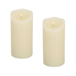 LED Designer Melted Wax Candle Set 7.5 Inch with Remote for Home Lighting By Melrose