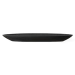 Uttermost 18164 Vessel Cast Black Canoe Shaped Bowl in Sculptural Stone Finish