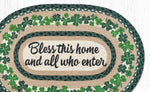Earth Rugs Inspirational Patch Rug – Oval Bless This Home Accent