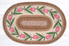 Earth Rugs Spring Tulip Rug – 20x30 Oval Floral Braided Accent Mat